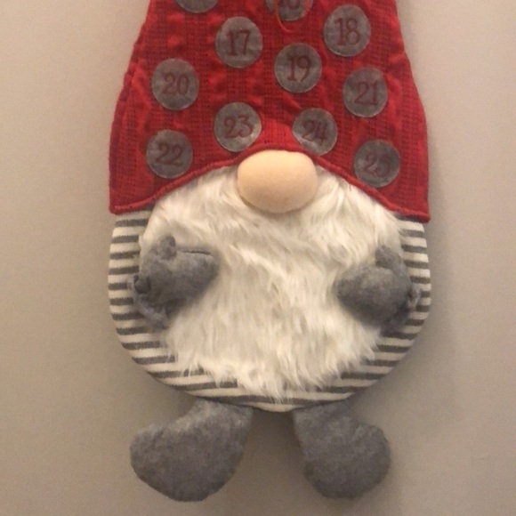 Gnome Christmas Advent Calendar Hanging Holiday Teachers Office Countdown Door - Picture 2 of 6